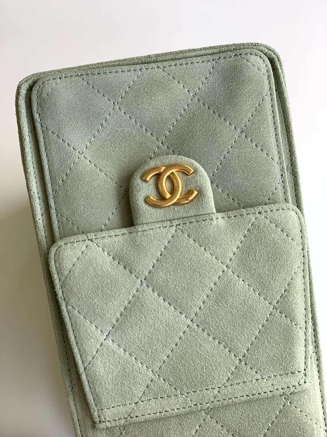 Chanel 25 Hobo Handbag Suede LB15830 (6)