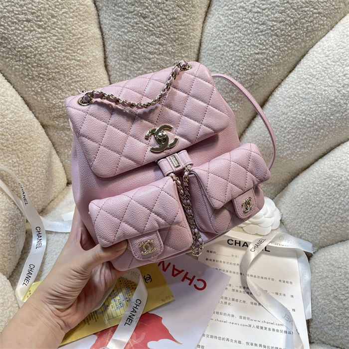 Chanel BACKPACK Grained Shiny Calfskin LB14899 (2)
