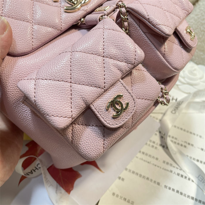 Chanel BACKPACK Grained Shiny Calfskin LB14899 (4)