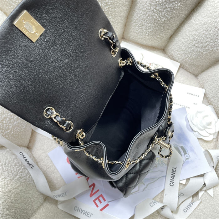 Chanel BACKPACK Grained Shiny Calfskin LB14901 (4)