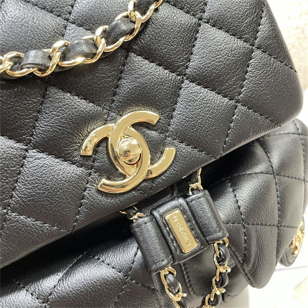 Chanel BACKPACK Grained Shiny Calfskin LB14901 (6)