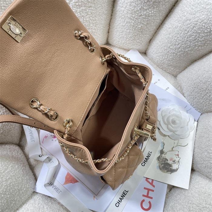 Chanel BACKPACK Grained Shiny Calfskin LB4114 (4)