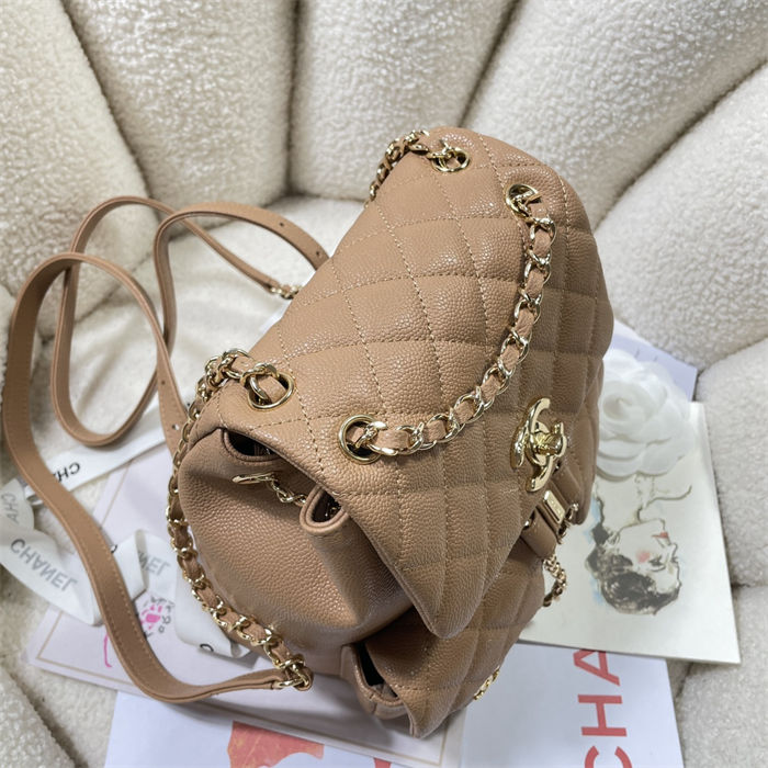 Chanel BACKPACK Grained Shiny Calfskin LB4114 (5)