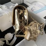 Chanel BACKPACK Mirror Metallic Calfskin LB12635 (4)