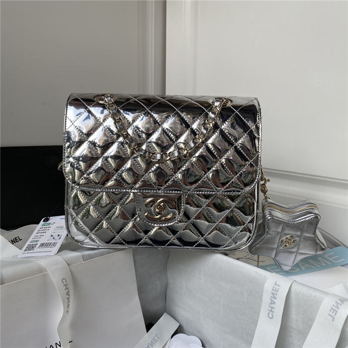Chanel BACKPACK Mirror Metallic Calfskin LB13634 (1)