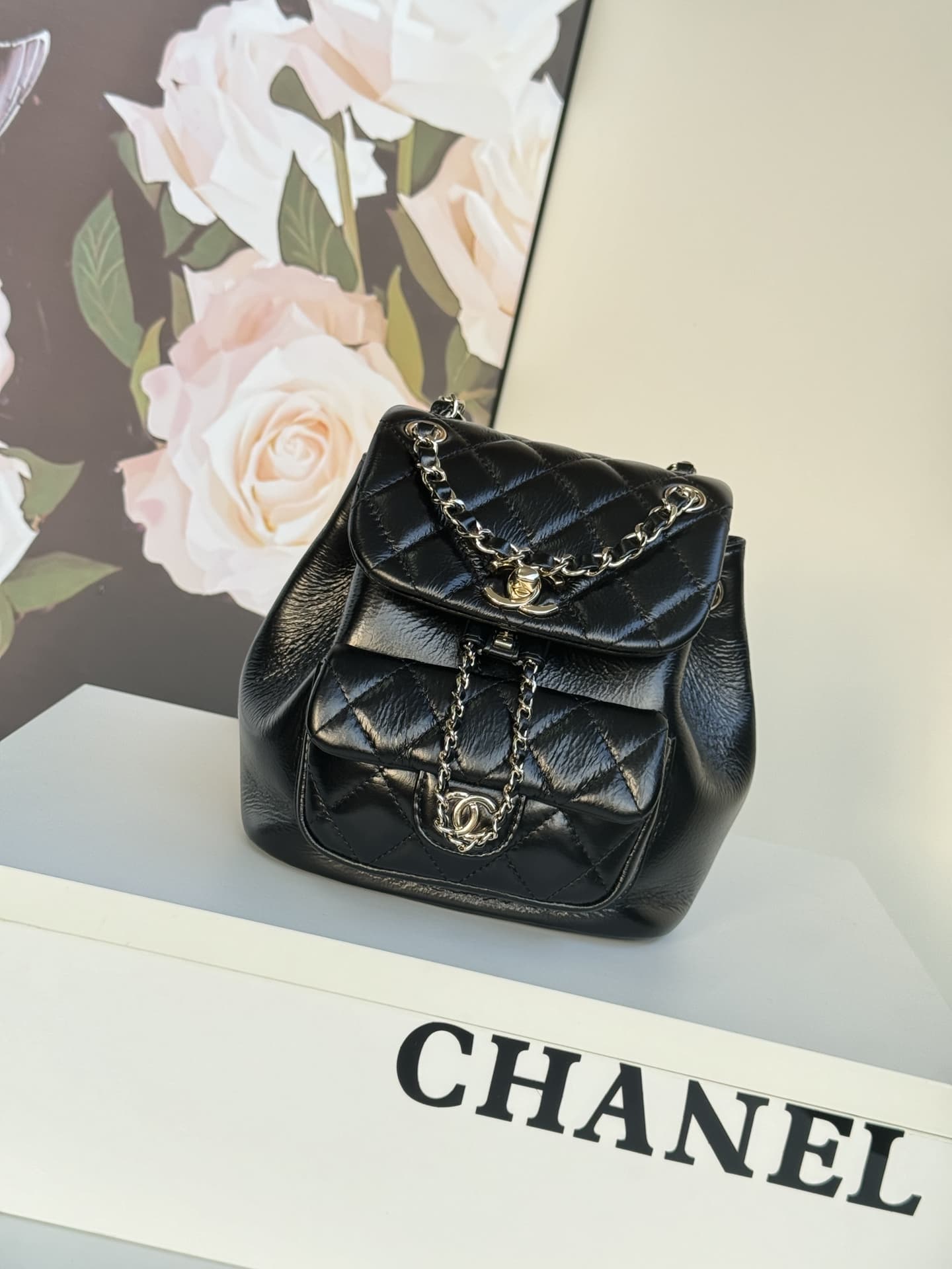 Chanel BACKPACK Shiny Calfskin LB1258 (1)