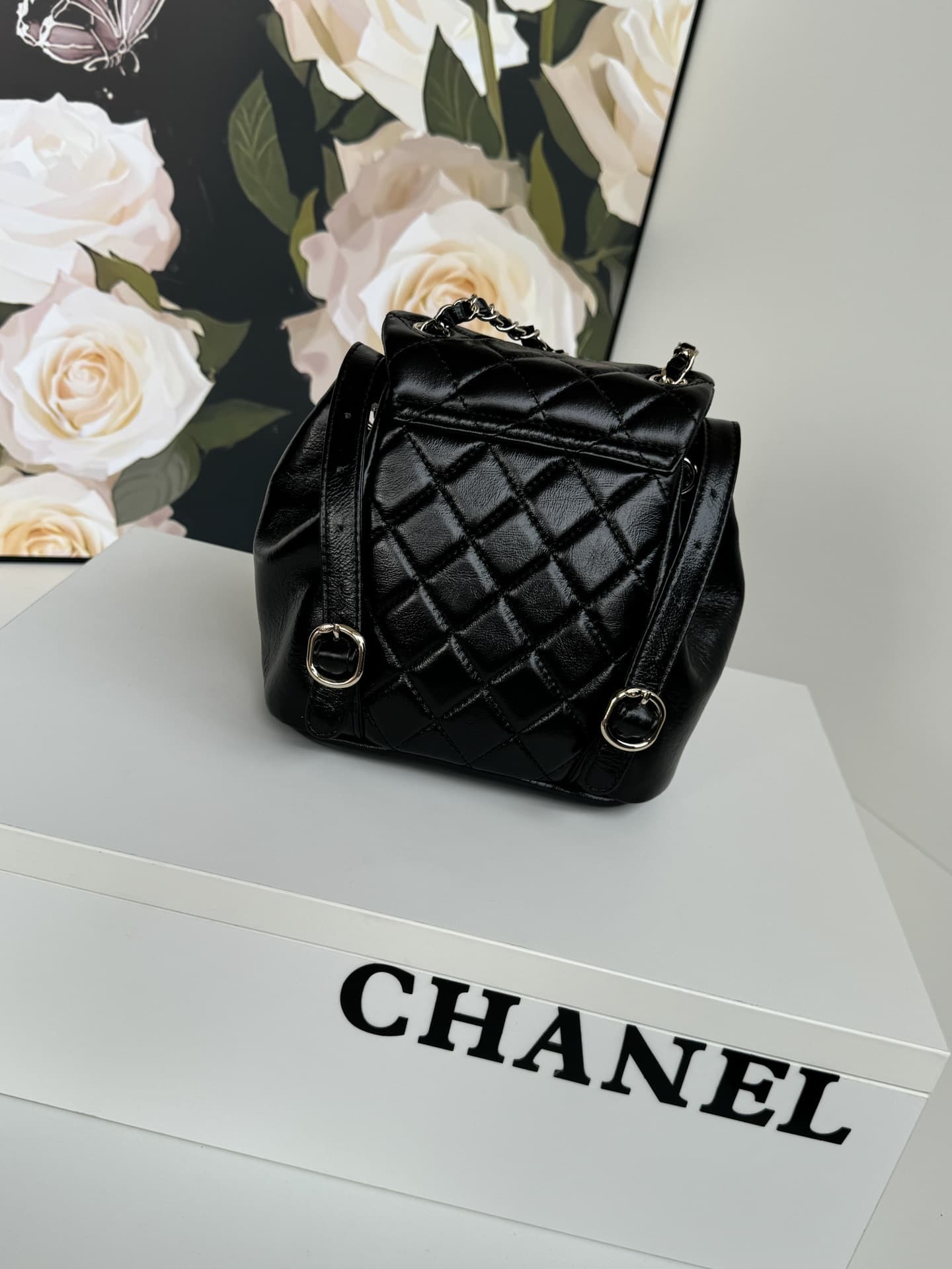 Chanel BACKPACK Shiny Calfskin LB1258 (5)