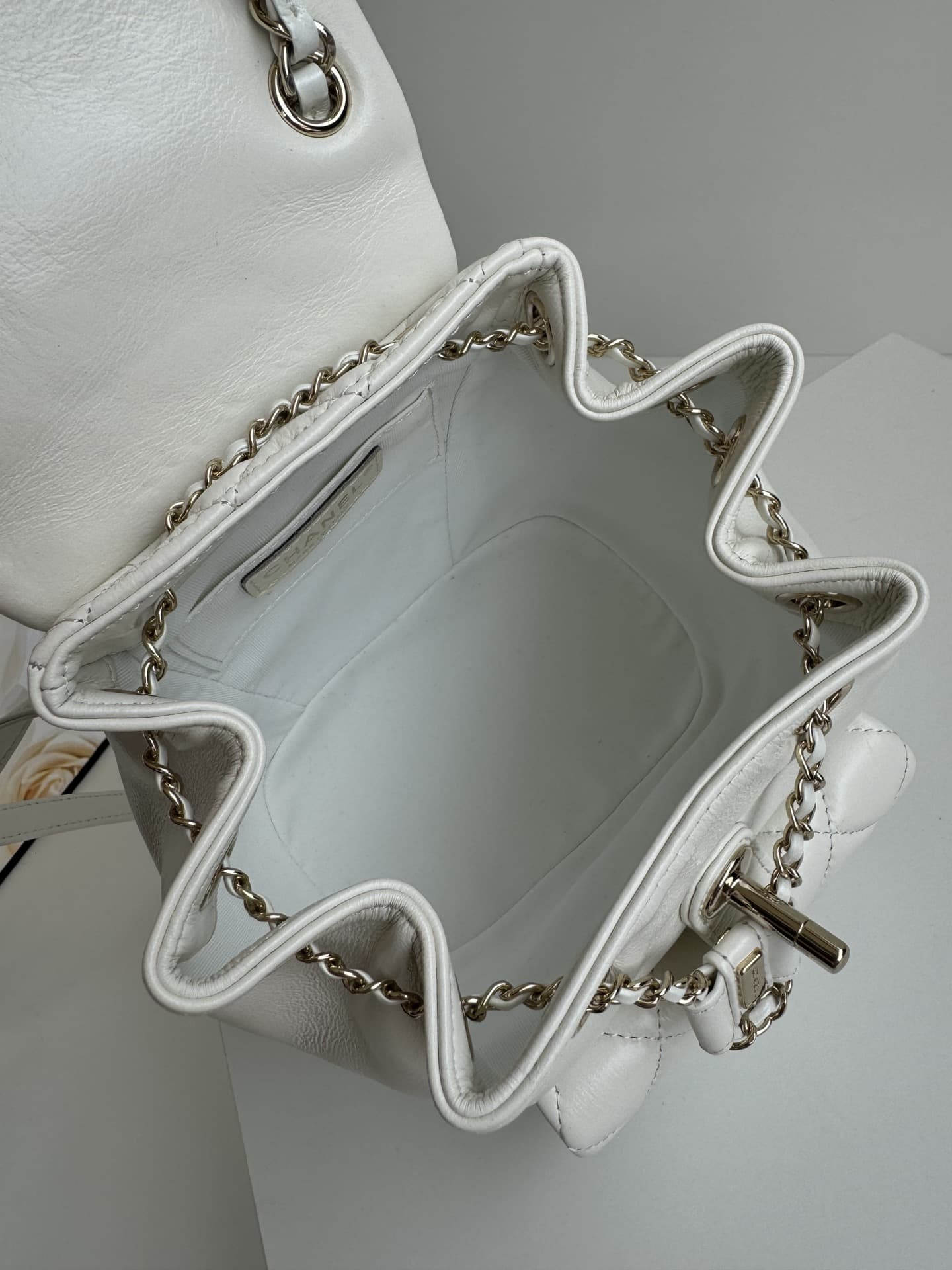 Chanel BACKPACK Shiny Calfskin LB1259 (3)