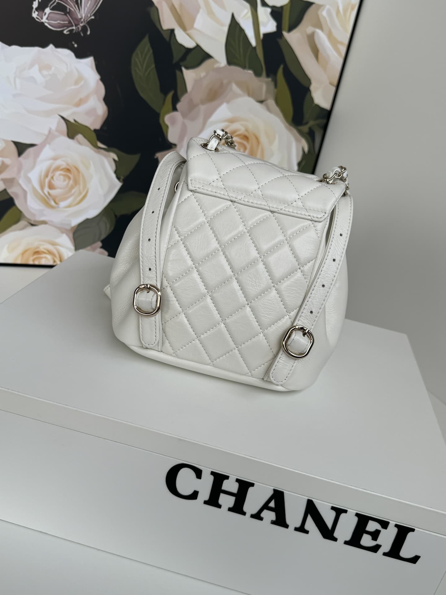 Chanel BACKPACK Shiny Calfskin LB1259 (5)