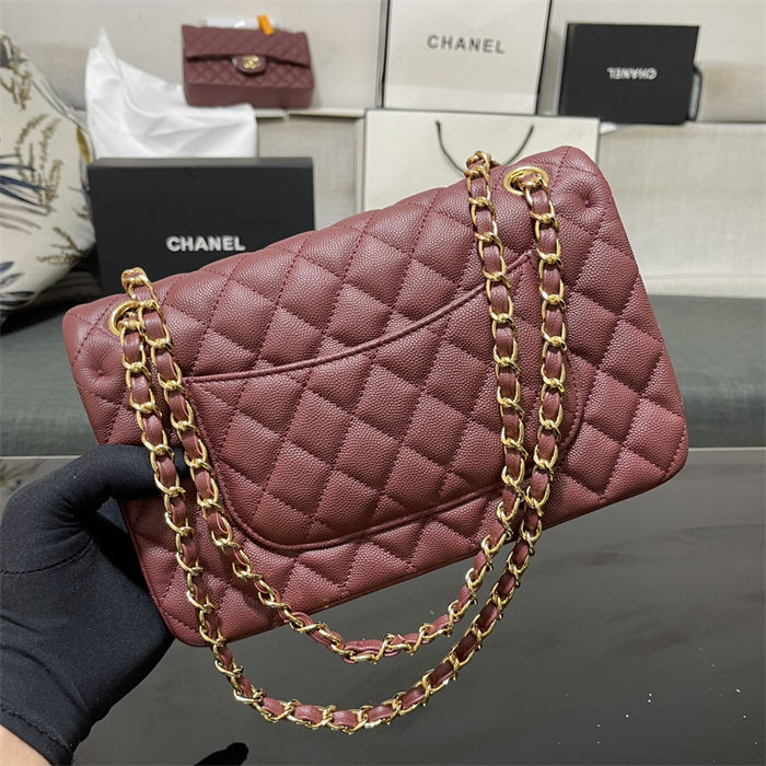 Chanel CLASSIC HANDBAG Grained Calfskin LB14517 (4)