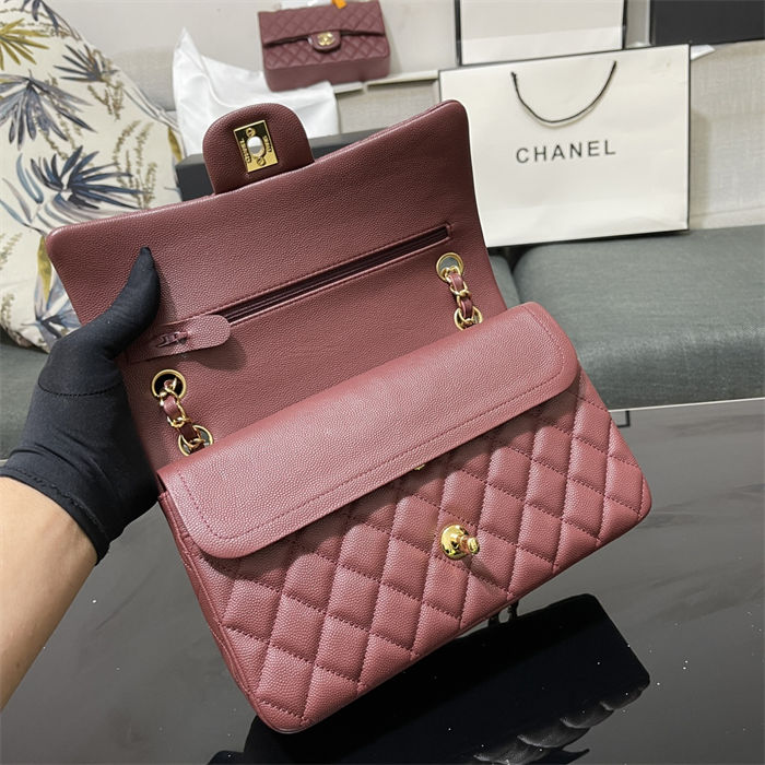 Chanel CLASSIC HANDBAG Grained Calfskin LB14517 (5)