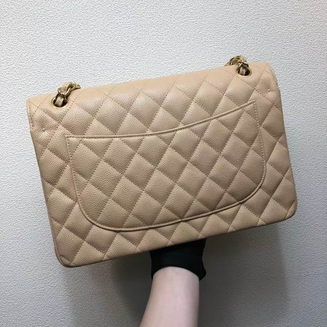 Chanel CLASSIC HANDBAG Grained Calfskin LB16822 (2)