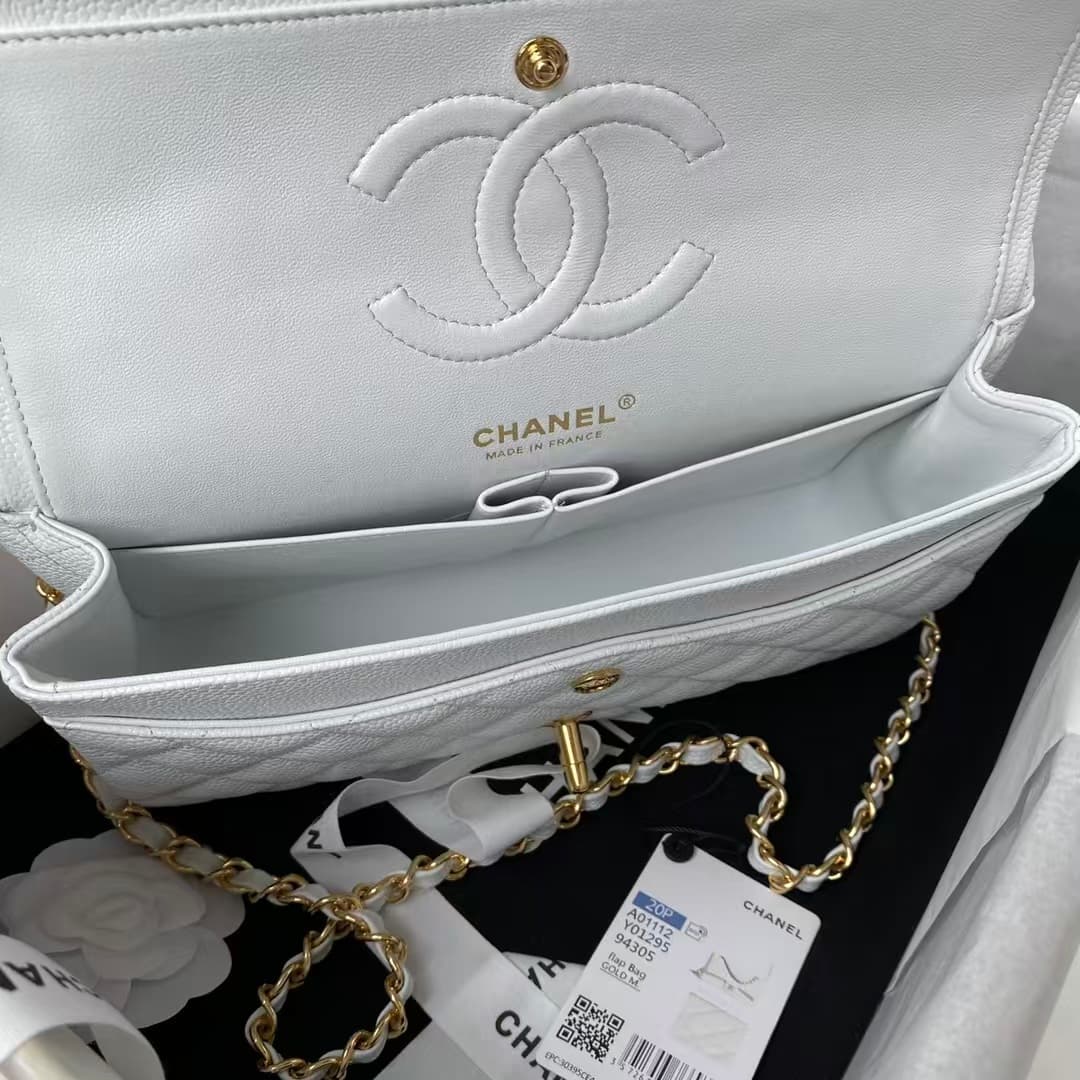 Chanel CLASSIC HANDBAG Grained Calfskin LB22770 (4)