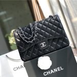 Chanel CLASSIC HANDBAG Grained Calfskin LB2484 (1)