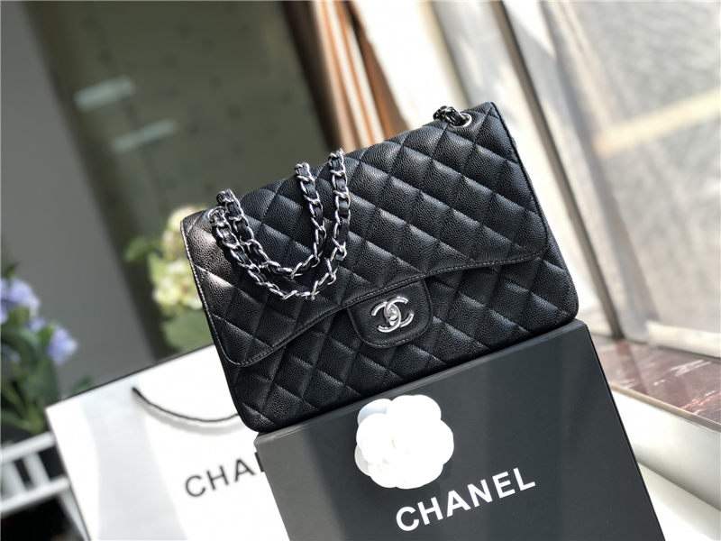 Chanel CLASSIC HANDBAG Grained Calfskin LB2484 (1)