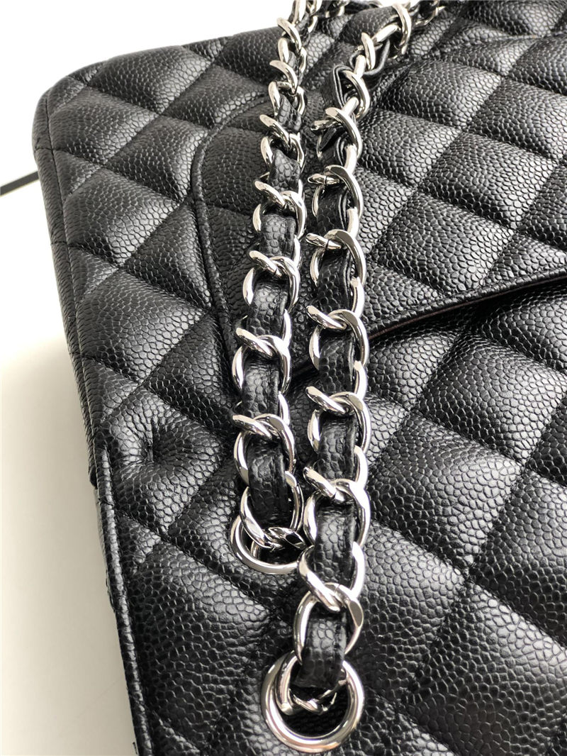 Chanel CLASSIC HANDBAG Grained Calfskin LB2484 (6)