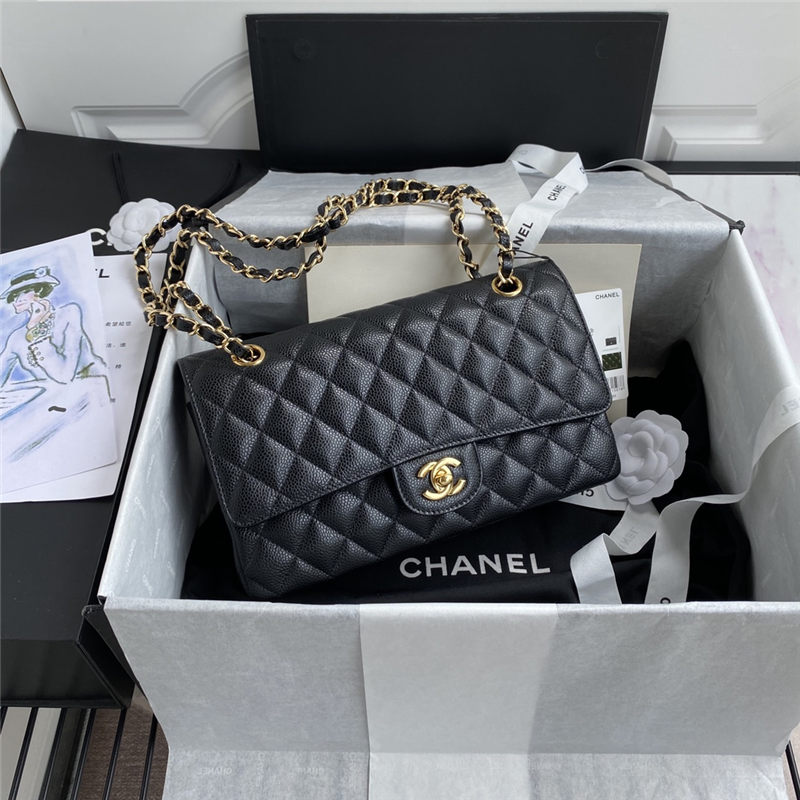 Chanel CLASSIC HANDBAG Grained Calfskin LB3473 (6)