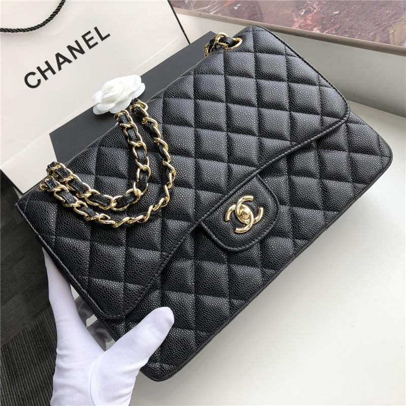 Chanel CLASSIC HANDBAG Grained Calfskin LB3483 (2)