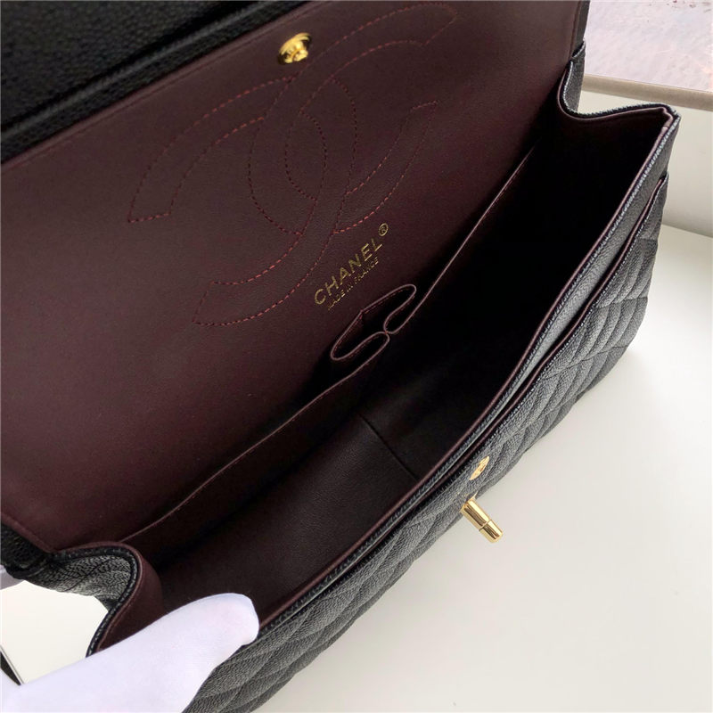 Chanel CLASSIC HANDBAG Grained Calfskin LB3483 (6)