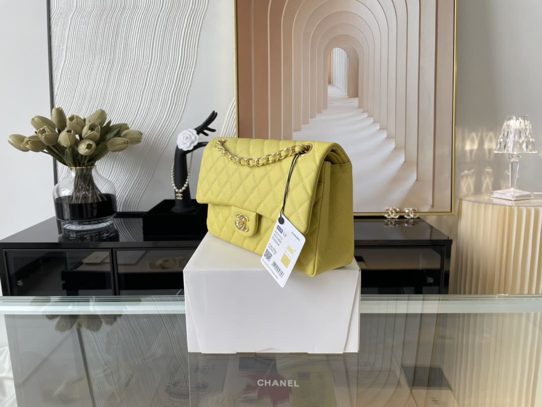 Chanel CLASSIC HANDBAG Grained Calfskin LB3675 (6)