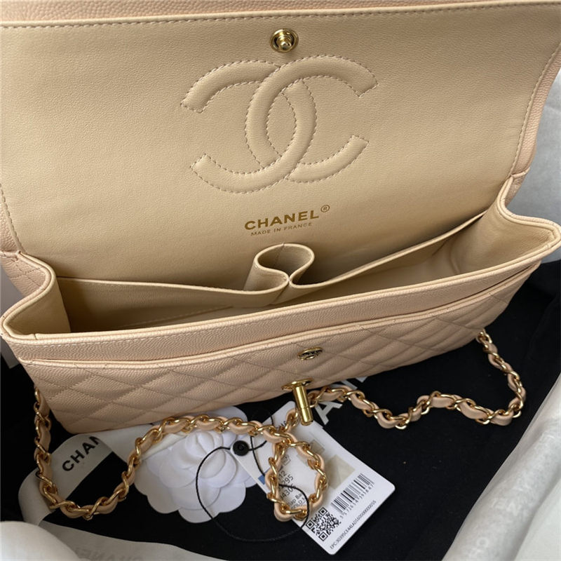 Chanel CLASSIC HANDBAG Grained Calfskin LB3685 (6)
