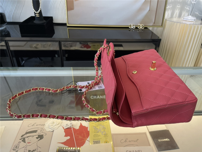 Chanel CLASSIC HANDBAG Grained Calfskin LB6413 (4)