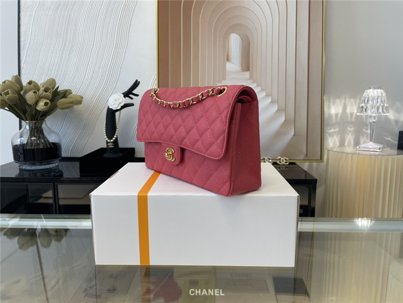 Chanel CLASSIC HANDBAG Grained Calfskin LB6413 (5)