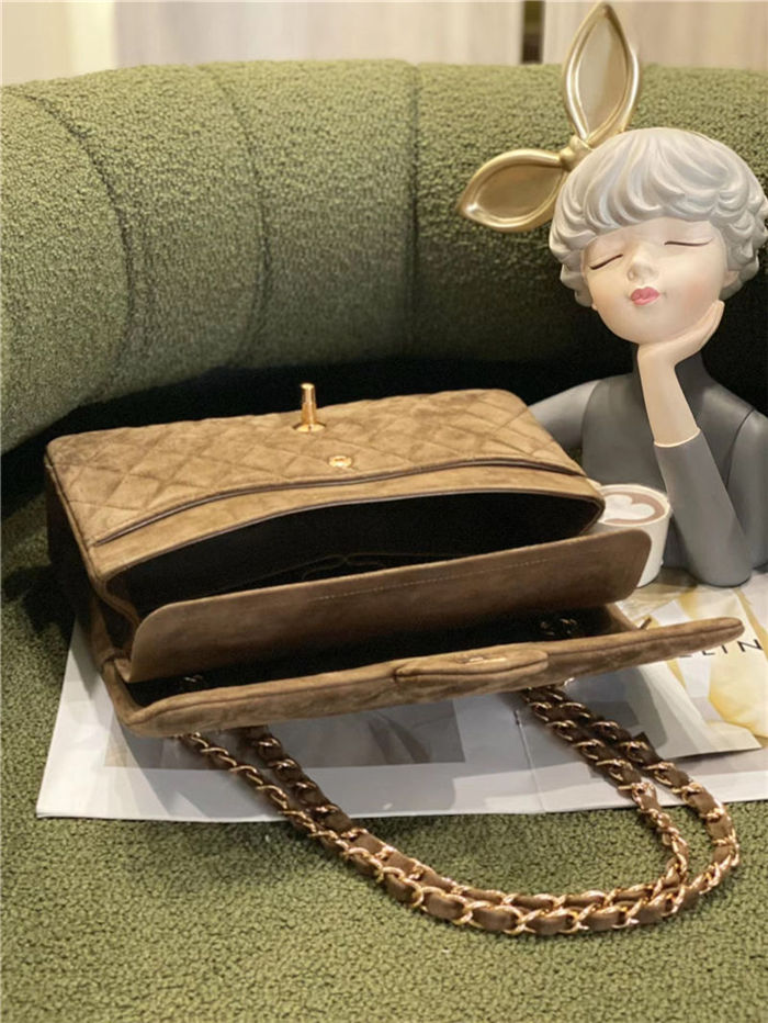 Chanel CLASSIC HANDBAG Suede LB9291 (4)