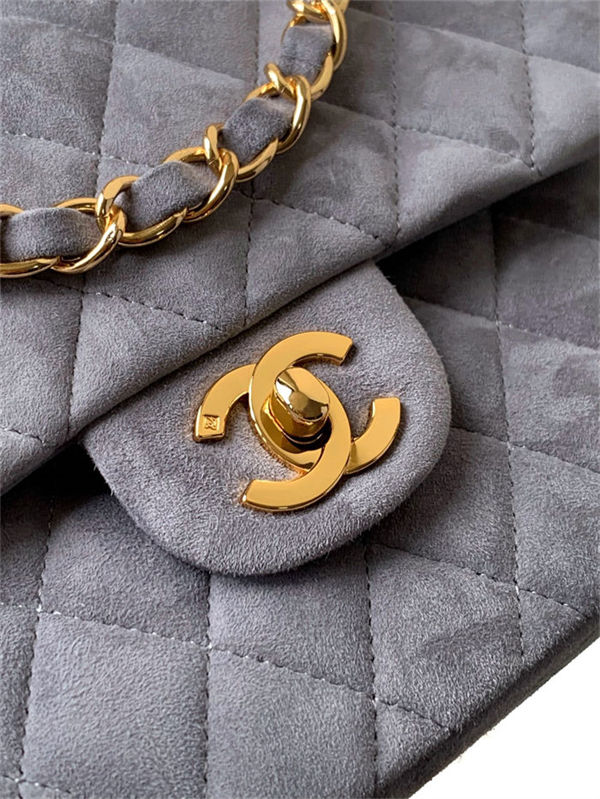 Chanel CLASSIC HANDBAG Suede LB9962 (3)