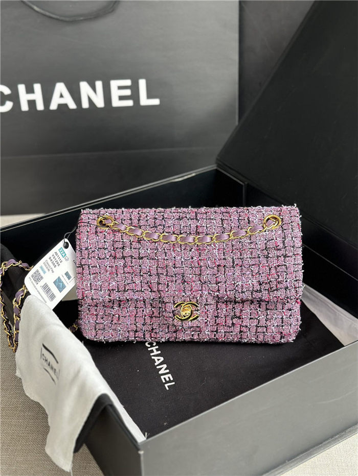 Chanel CLASSIC HANDBAG Tweed LB12823 (1)
