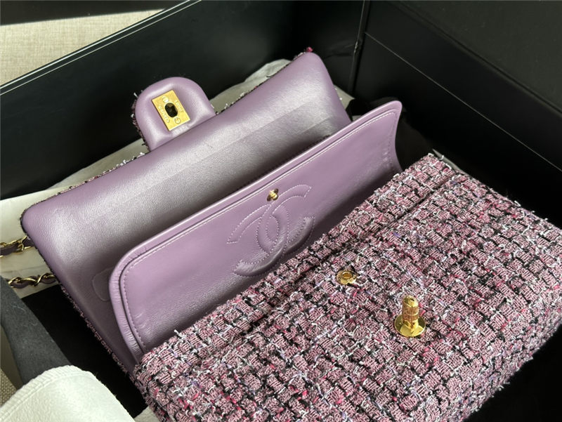 Chanel CLASSIC HANDBAG Tweed LB12823 (3)