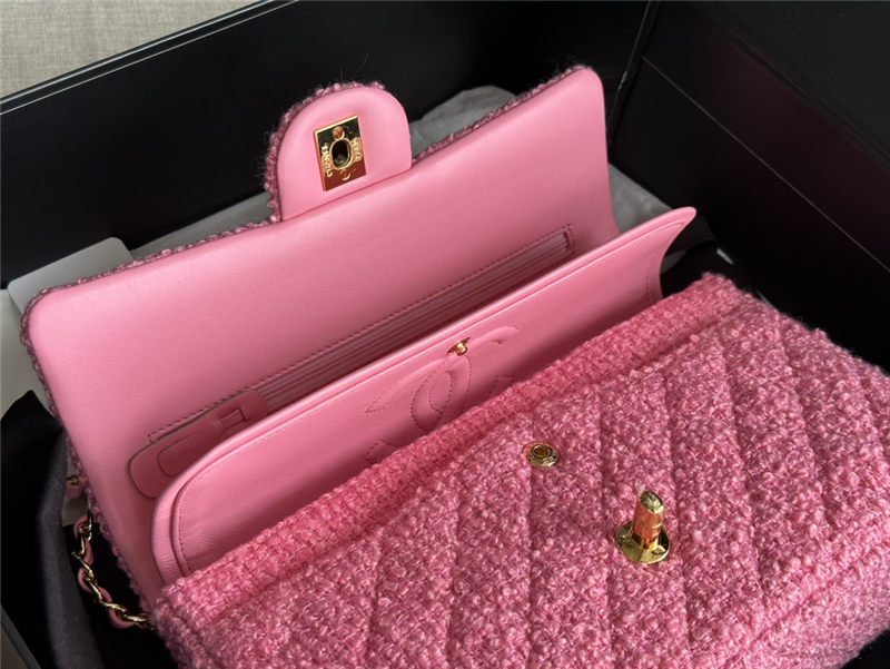 Chanel CLASSIC HANDBAG Tweed LB12827 (5)