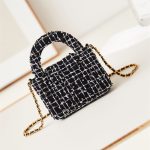 Chanel CLUTCH Cotton Tweed LB14862 (3)