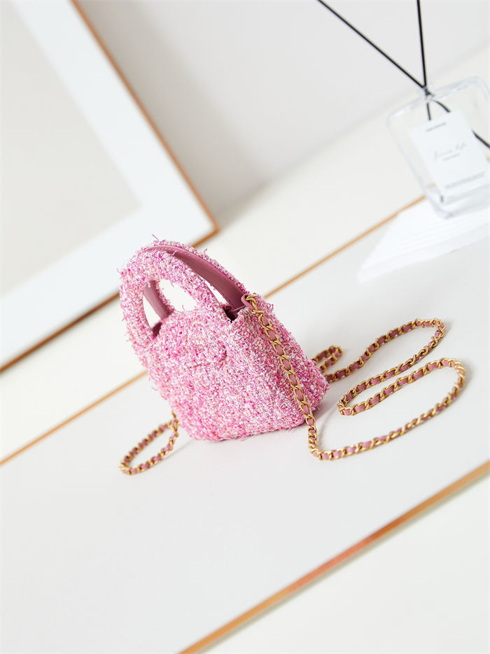 Chanel CLUTCH Cotton Tweed LB14863 (3)