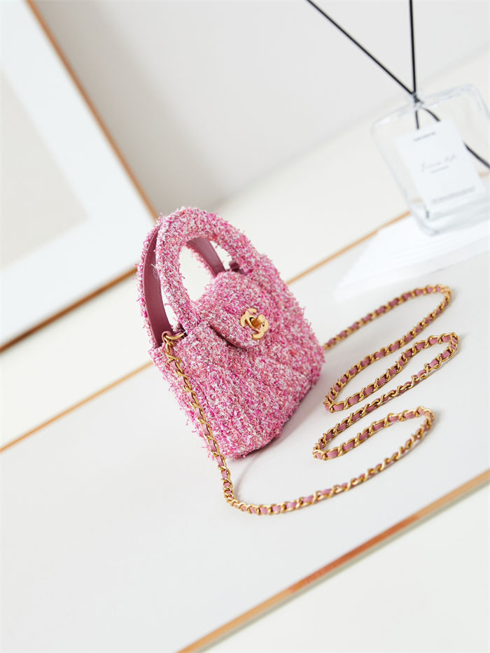 Chanel CLUTCH Cotton Tweed LB14863 (5)