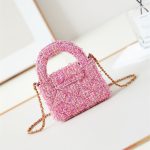 Chanel CLUTCH Cotton Tweed LB14863 (6)