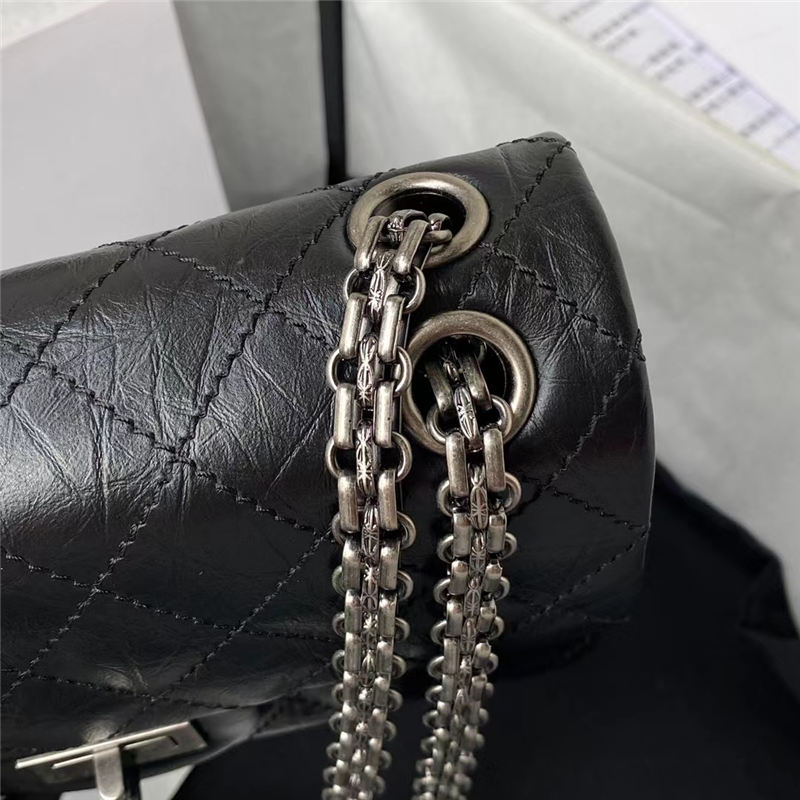 Chanel MINI 2.55 HANDBAG Aged Calfskin LB13022 (4)