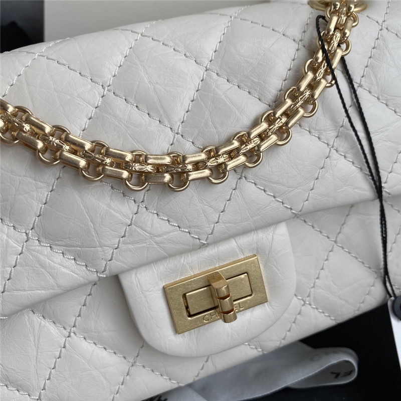 Chanel MINI 2.55 HANDBAG Aged Calfskin LB4081 (3)