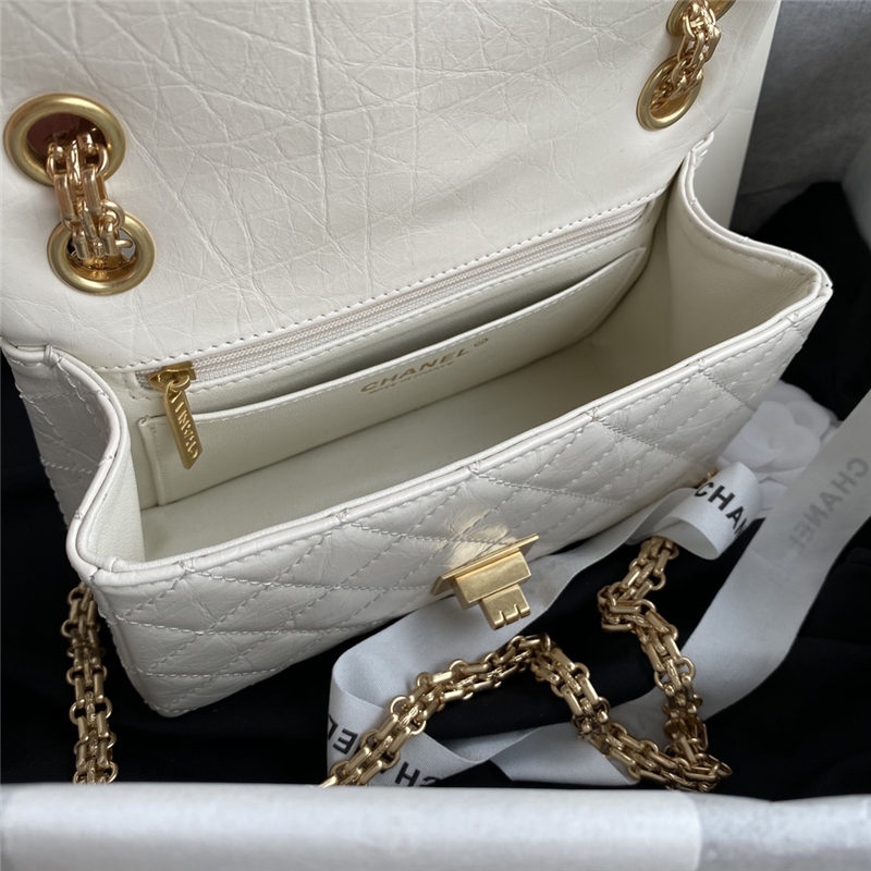 Chanel MINI 2.55 HANDBAG Aged Calfskin LB4081 (5)