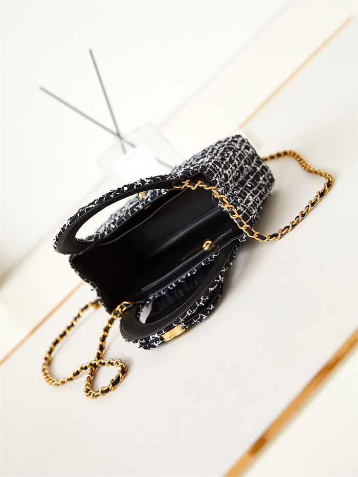 Chanel MINI SHOPPINGBAG Cotton Tweed LB14214 (3)