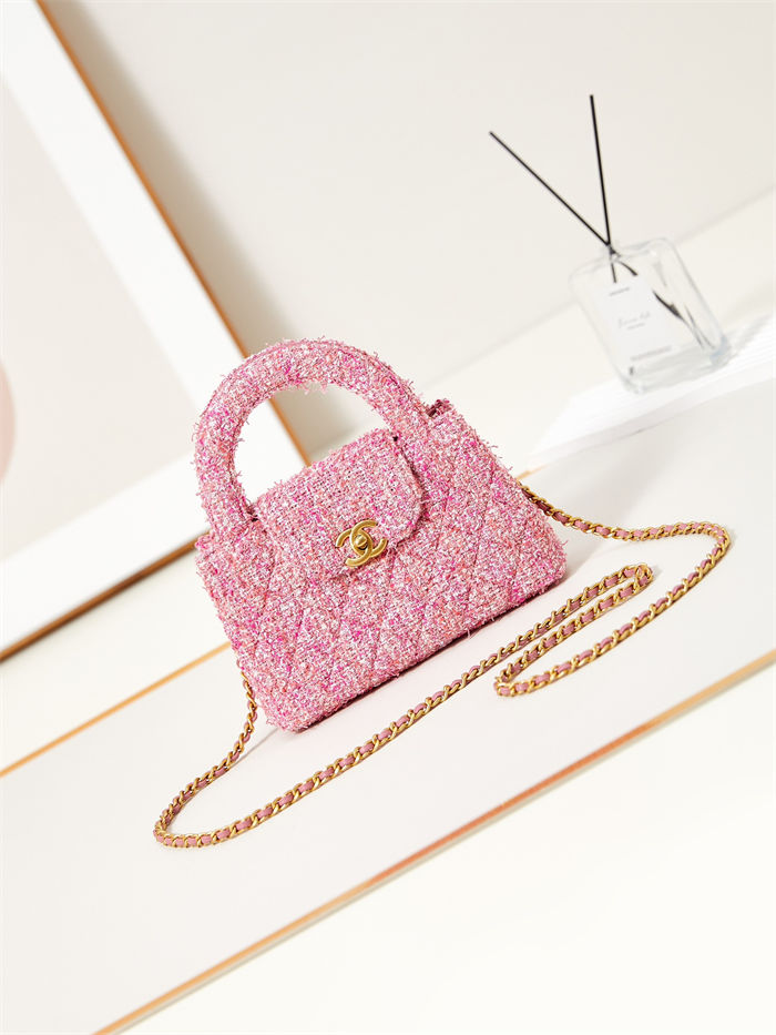 Chanel MINI SHOPPINGBAG Cotton Tweed LB14215 (1)