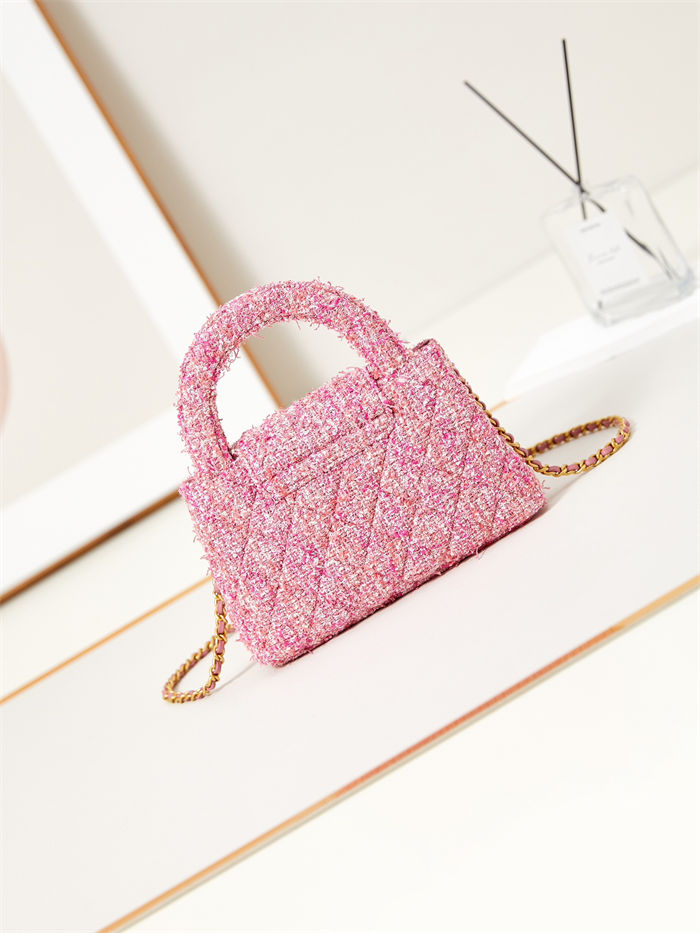 Chanel MINI SHOPPINGBAG Cotton Tweed LB14215 (5)