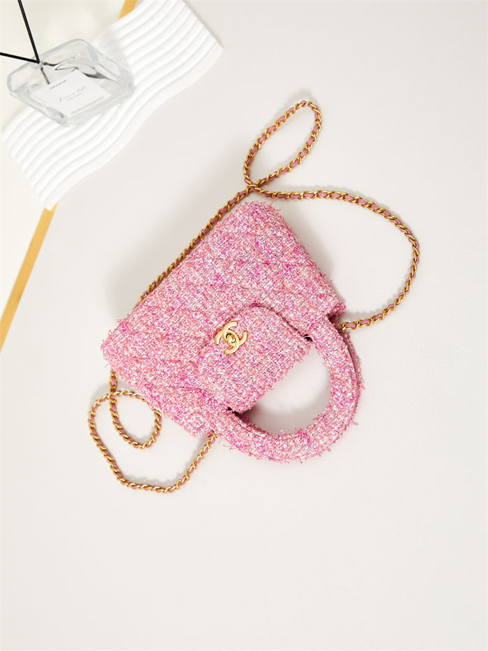 Chanel MINI SHOPPINGBAG Cotton Tweed LB14215 (6)