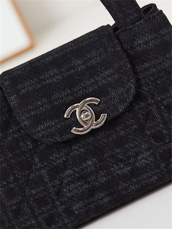 Chanel MINI SHOPPINGBAG Printed Denim LB14861 (2)