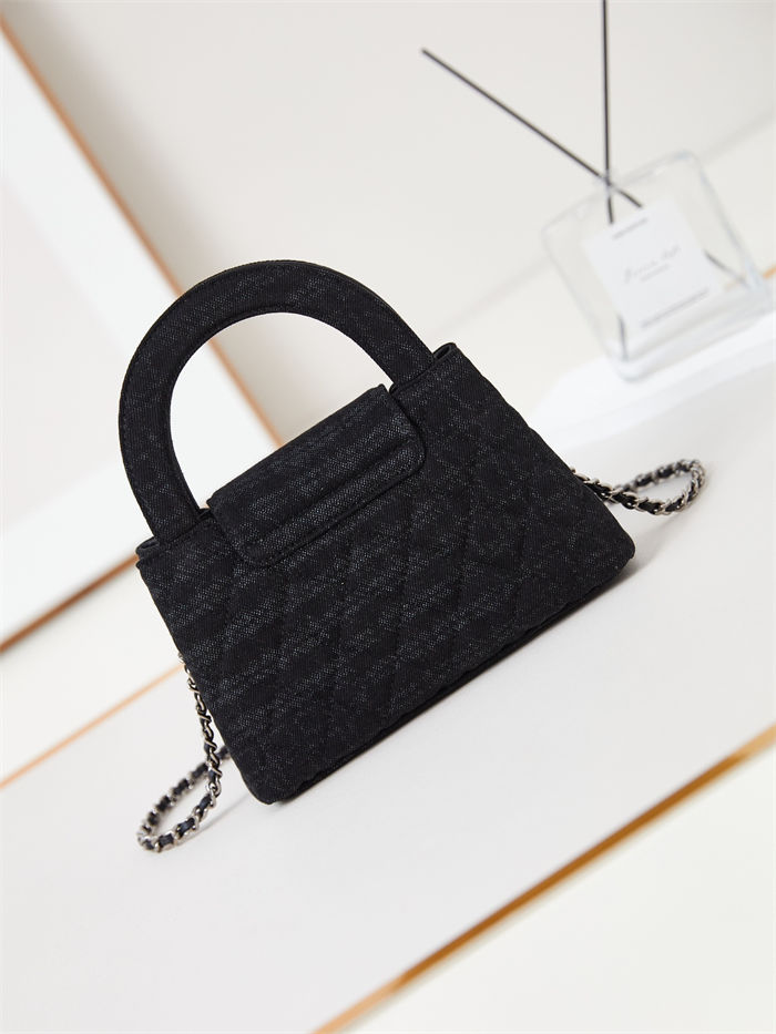 Chanel MINI SHOPPINGBAG Printed Denim LB14861 (3)