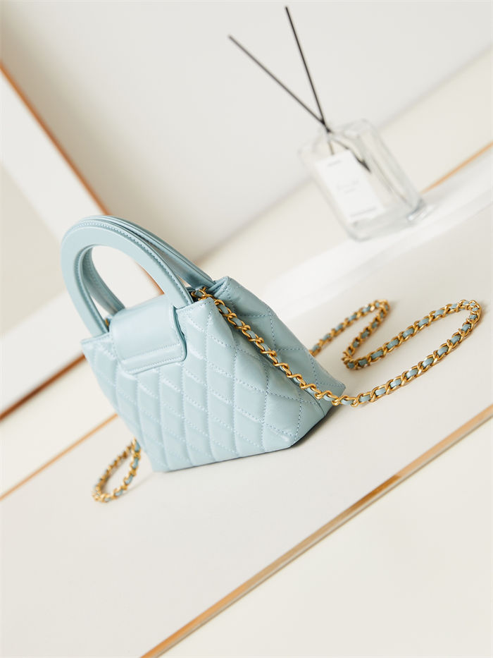 Chanel MINI SHOPPINGBAG Shiny Aged Calfskin LB14216 (4)