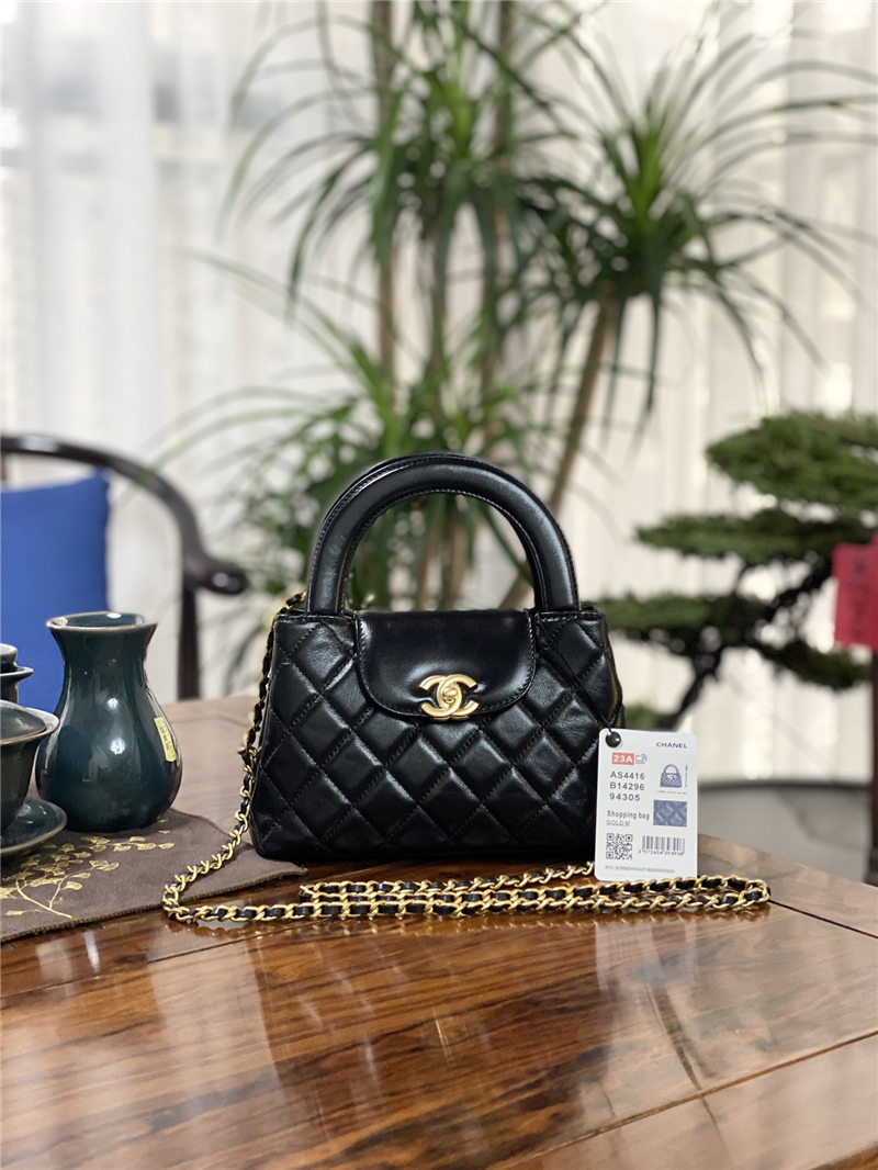 Chanel MINI SHOPPINGBAG Shiny Aged Calfskin LB6685 (1)