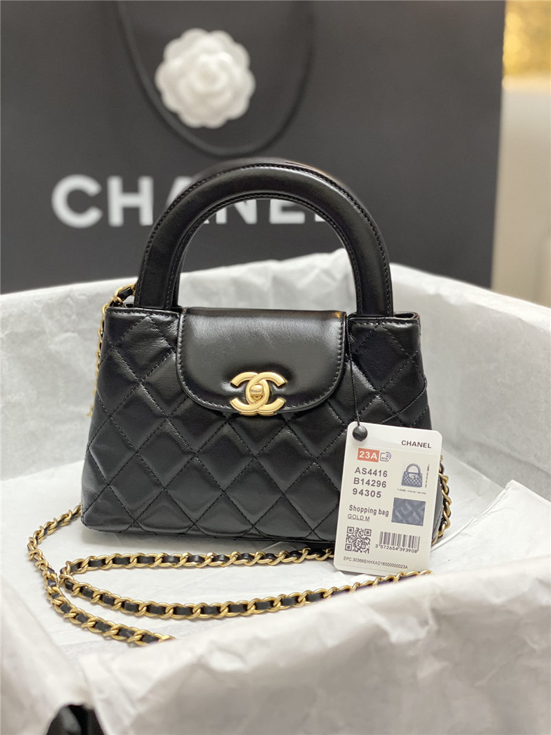 Chanel MINI SHOPPINGBAG Shiny Aged Calfskin LB6685 (2)