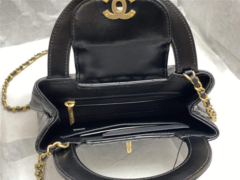 Chanel MINI SHOPPINGBAG Shiny Aged Calfskin LB6685 (4)