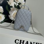 Chanel Mini Backpack Grained Calfskin LB14480 (2)